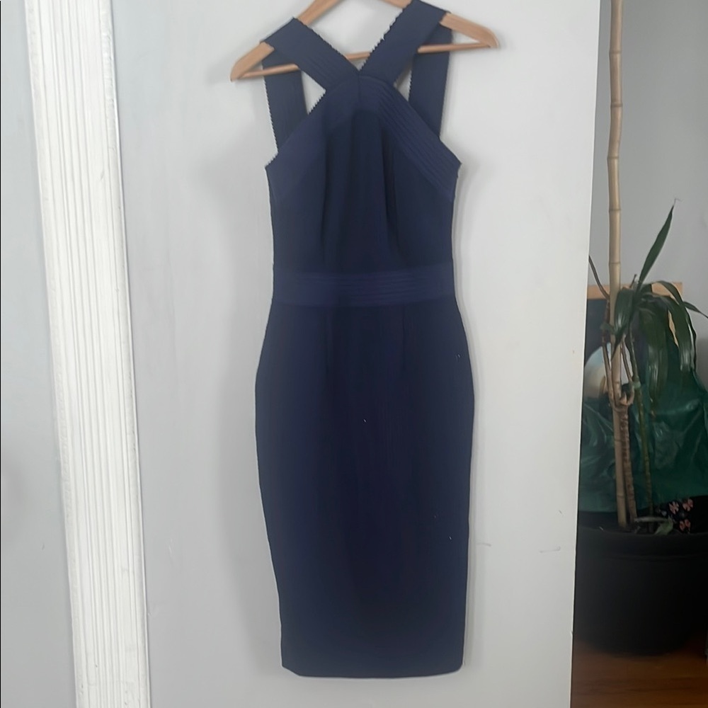 New York & Company  Navy Blue Sleeveless Bodycon Dress
